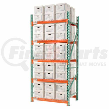 258195N by GLOBAL INDUSTRIAL - Global Industrial&#8482; Record Storage Rack Starter Letter Legal 48"W x 42"D x 120"H