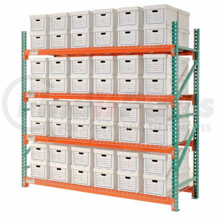 258193N by GLOBAL INDUSTRIAL - Global Industrial&#8482; Record Storage Rack Starter Letter Legal 96"W x 36"D x 96"H