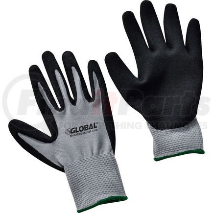 708345M by GLOBAL INDUSTRIAL - Global Industrial&#8482; Ultra-Grip Foam Nitrile Coated Gloves, Gray/Black, Medium, 1-Pair