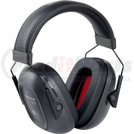 1035100-VS by NORTH SAFETY - Honeywell VeriShield&#153; 1035100-VS 100 Passive Earmuffs, Over The Head, Black, NRR 24