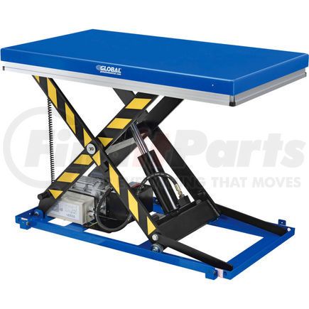 989018 by GLOBAL INDUSTRIAL - Global Industrial&#8482; Power Scissor Lift Table With Hand Control, 48" x 28", 2200 Lb. Capacity
