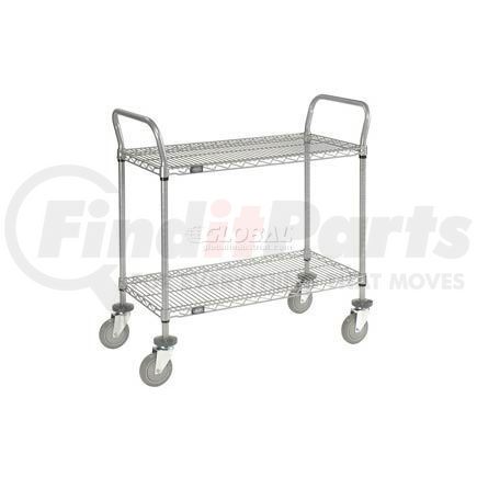 168207 by GLOBAL INDUSTRIAL - Nexel&#174; Utility Cart, 2 Shelf, Nexelate&#174; , 36"L x 18"W x 39"H, Polyurethane Casters