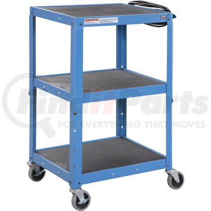 113116BL by GLOBAL INDUSTRIAL - Global Industrial&#174; Steel Audio Visual & Instrument Cart - Blue