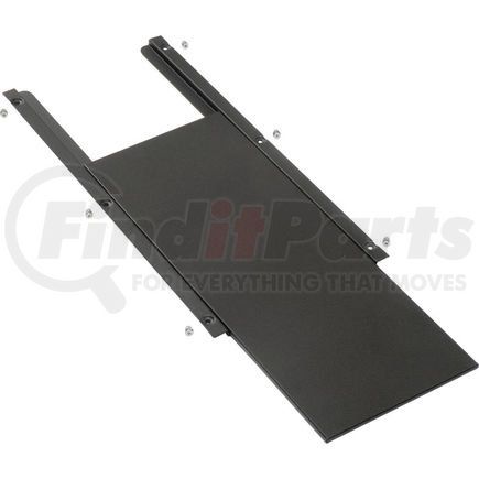 273113 by GLOBAL INDUSTRIAL - Sliding Mouse Tray For Global Industrial&#8482; Mobile Computer Cabinets, Black