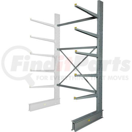 320824A by GLOBAL INDUSTRIAL - Global Industrial&#153; Single Sided HD Add-On Cantilever Rack Unit, 72"W x 50"D x 10'H, With Lip