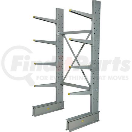 320821 by GLOBAL INDUSTRIAL - Global Industrial&#153; Single Sided HD Cantilever Rack Starter, 48"W x 38"D x 8'H, No Lip