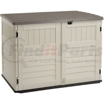 BMS4700 by SUNCAST CORPORATION - Suncast&#174; Stow-Away Horizontal Shed, 70-1/2"W x 44-1/2"D x 52"H, 70 Cu. Ft.