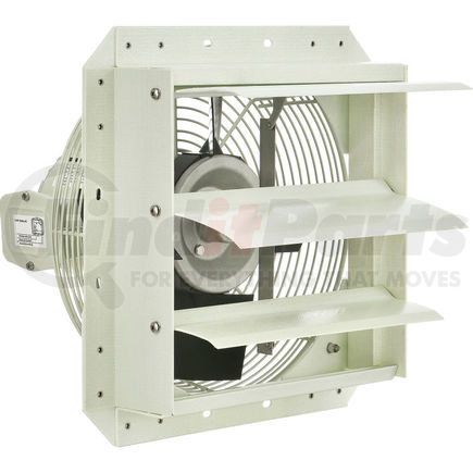 APB-12D by GLOBAL INDUSTRIAL - 12" Corrosion Resistant Exhaust Fan with Shutter - Direct Drive - 1/8 HP - 900 CFM - 115V