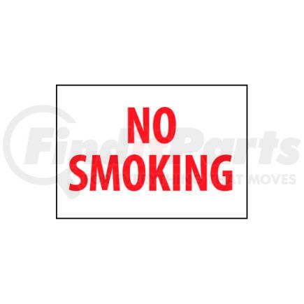 FMORB by NATIONAL MARKER COMPANY - Fire Safety Sign - No Smoking - Plastic