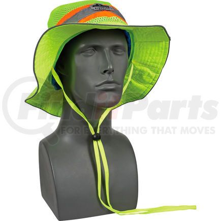 12591 by ERGODYNE - Ergodyne Chill-Its&#174; Evap. Class Headwear Hi-Vis Ranger Hat w/Built-In Cooling Towel, Lime, L/XL