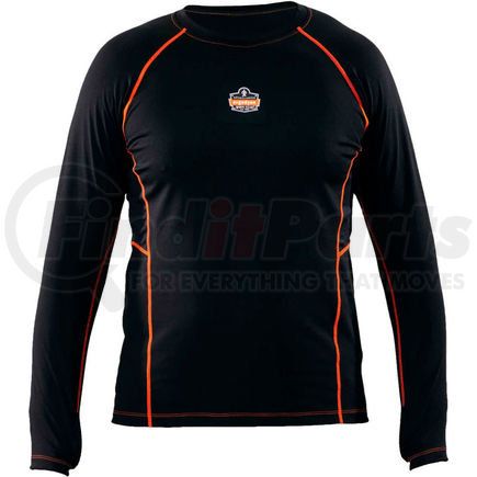 40203 by ERGODYNE - Ergodyne N-Ferno&#174; 6435 Thermal Base Layer Long Sleeve Shirt, Black, Medium