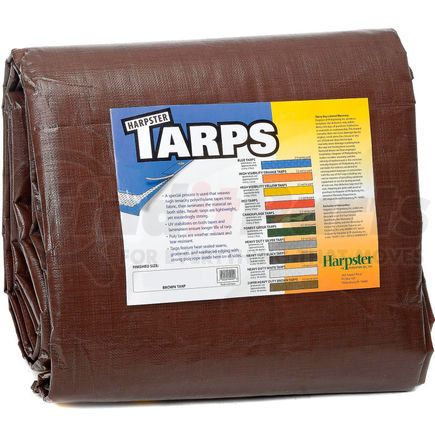 BR12x16 by HARPSTER OF PHILIPSBURG INC. - 12' x 16' Super Heavy Duty 8 oz. Tarp Brown - BR12x16