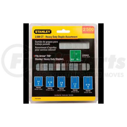 TRA700BN by STANLEY - Stanley TRA700BN Heavy-Duty Narrow Crown Staple & Brad Asst, 2,500 Pk