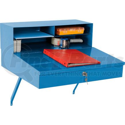 B237006BL by GLOBAL INDUSTRIAL - Global Industrial&#153; Wall Mount Shop Desk 24"W x 22"D x 12"H - Blue