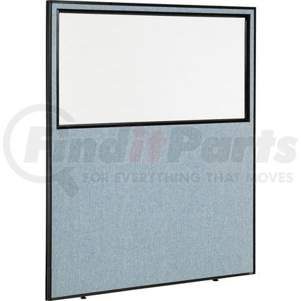 694665WBL by GLOBAL INDUSTRIAL - Interion&#174; Office Partition Panel with Partial Window, 60-1/4"W x 72"H, Blue