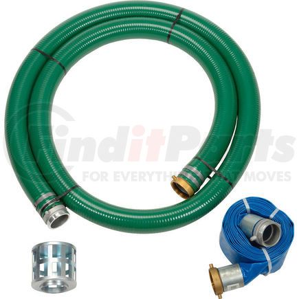 98128662 by APACHE - Apache 98128662 3" Trash Pump Hose Kits w/ Aluminum Couplings and Fittings