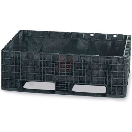 HDRS3230-18 BLK by LEWIS-BINS.COM - ORBIS Heavy-Duty Bulkpak Containers HDRS3230-18 - 32 x 30 x 18 - Fixed Wall Black