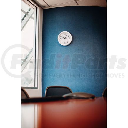 695323 by GLOBAL INDUSTRIAL - Global Industrial&#8482; White Wall Clock 12" - Plastic