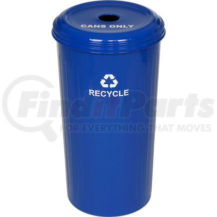 10/1DTDB by WITT INDUSTRIES - Witt Industries Recycling Can, 20 Gallon, Blue