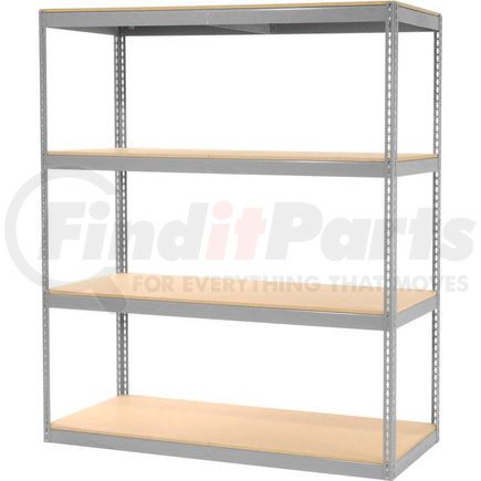 130125 by GLOBAL INDUSTRIAL - Global Industrial&#8482; Record Storage Rack Without Boxes 72"W x 30"D x 84"H - Gray