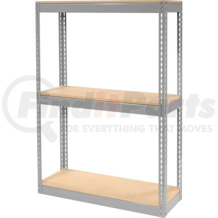 130145 by GLOBAL INDUSTRIAL - Global Industrial&#8482; Record Storage Rack Without Boxes 42"W x 15'D x 60'H - Gray