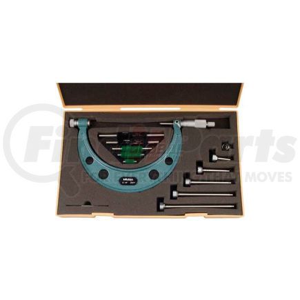 104-137 by MITUTOYO - Mitutoyo 104-137 0-6" 12 Piece  Interchangeable Anvil Mechanical Micrometer