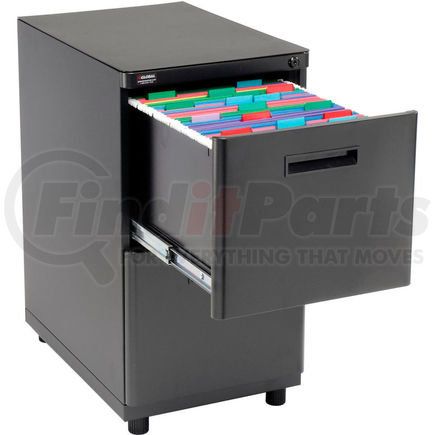 248771 by GLOBAL INDUSTRIAL - Interion&#174; 2 Drawer Pedestal File/File - Black