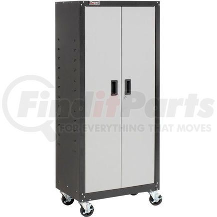 GS00765021 by HOMAK - Homak Tall Mobile Cabinet GS00765021 2 Door With 4 Shelves