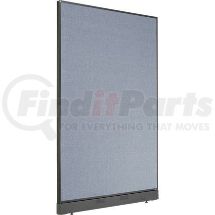 238638PBL by GLOBAL INDUSTRIAL - Interion&#174; Office Partition Panel with Pass-Thru Cable, 48-1/4"W x 76"H, Blue