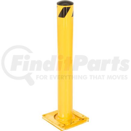 238795 by GLOBAL INDUSTRIAL - Global Industrial&#8482; Removable Steel Bollard With Removable Plastic Cap 5.5''x36''H