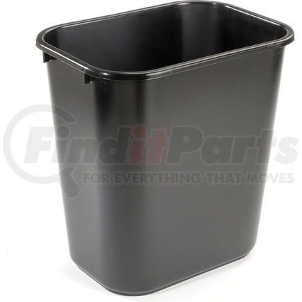 FG295600BLA by RUBBERMAID - 7 Gallon Rubbermaid Plastic Wastebasket - Black