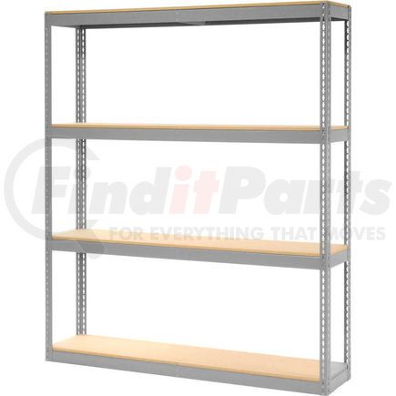 130151 by GLOBAL INDUSTRIAL - Global Industrial&#8482; Record Storage Rack Without Boxes 72"W x 15"D x 84"H - Gray