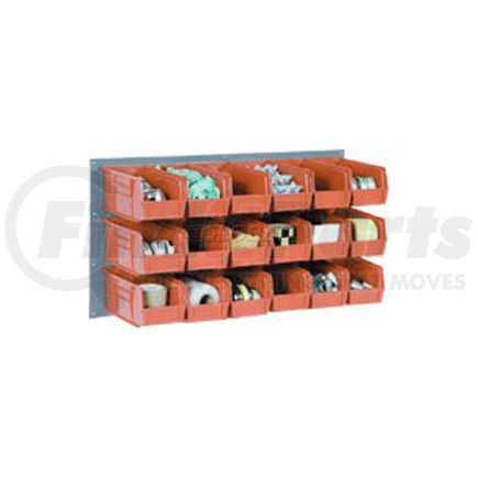 550200RD by GLOBAL INDUSTRIAL - Global Industrial&#153; Wall Bin Rack Panel 36 x19 - 32 Red 4-1/8x7-1/2x3 Stacking Bins