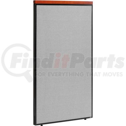 277526GY by GLOBAL INDUSTRIAL - Interion&#174; Deluxe Office Partition Panel, 36-1/4"W x 61-1/2"H, Gray