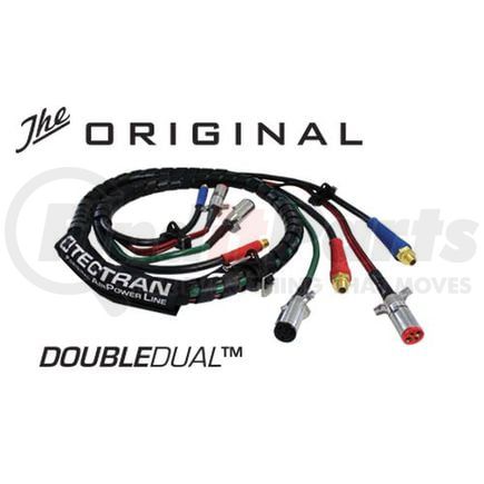 169157D by TECTRAN - Air Brake Hose and Power Cable Assembly - 15 ft. Double Dual Tractor and Trailer End