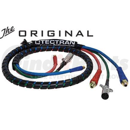 13A1201 by TECTRAN - Air Brake Hose and Power Cable Assembly - 12 ft., Red and Blue, 3-in-1 AirPower Lines