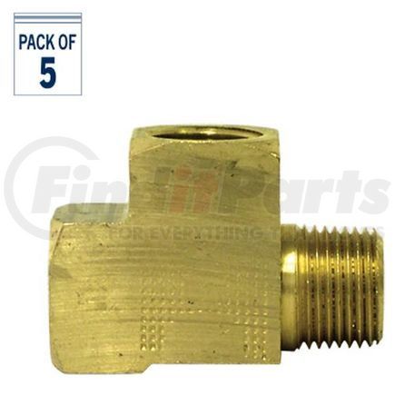107-A by TECTRAN - Air Brake Air Line Tee - Brass, 1/8 inches Pipe Thread, Extruded