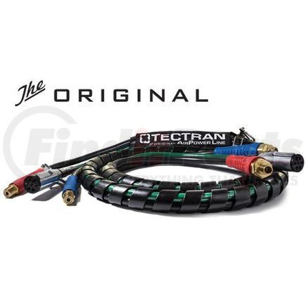 169087 by TECTRAN - Air Brake Hose and Power Cable Assembly - 8 ft., 3-in-1 AirPower Lines