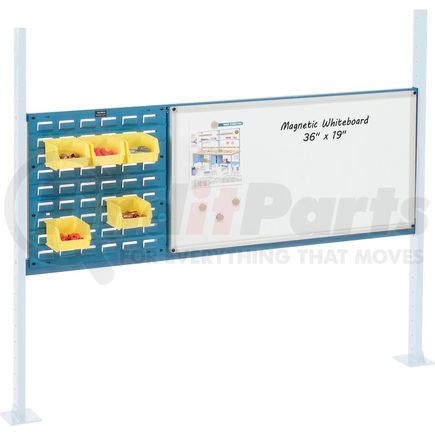 319177BL by GLOBAL INDUSTRIAL - Global Industrial&#153; Panel Kit for 60"W Workbench 18"W Louver & 36"W Whiteboard, Mounting Rail BL