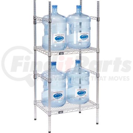 797083 by GLOBAL INDUSTRIAL - 5 Gallon Water Bottle Storage Rack, 4 Bottle Capacity