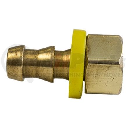 736-43 by TECTRAN - Inverted Flare Fitting - Brass, 1/4 Hose, 3/16 Tube, 3/8-24 Thread, Female, Rigid