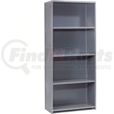 236227A by GLOBAL INDUSTRIAL - Global Industrial&#8482; Steel Shelving 20 Ga 48"Wx18"Dx85"H Closed Clip Style 5 Shelf Starter