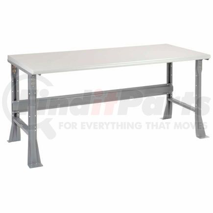 183983 by GLOBAL INDUSTRIAL - Global Industrial&#153; 72 x 36 x 34 Fixed Height Workbench Flared Leg - Laminate Safety Edge Gray