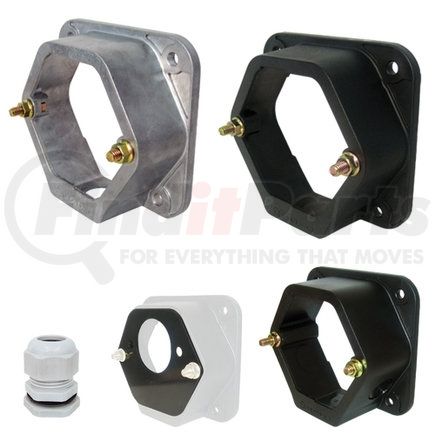 670P-7208 by TECTRAN - Trailer Nosebox Assembly - 3-1/2 in. Deep Dual, with Rear Mounting Gasket