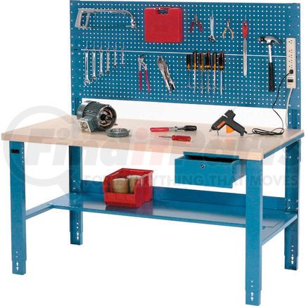 606929 by GLOBAL INDUSTRIAL - Global Industrial&#153; Complete Industrial Workbench With Plastic Laminate Square Edge, 60" x 30"