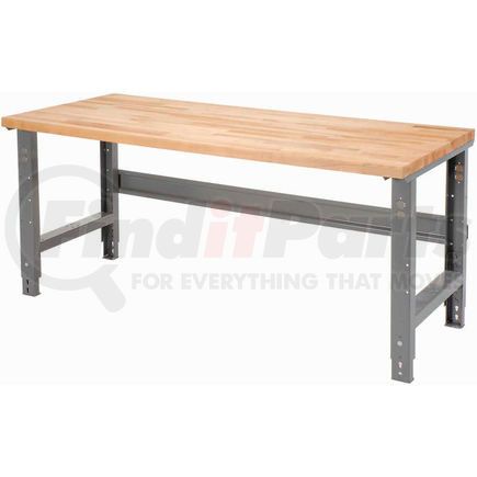 318911GY by GLOBAL INDUSTRIAL - Global Industrial&#153; 48 x 30 Adjustable Height Workbench C-Channel Leg - Birch Square Edge - Gray