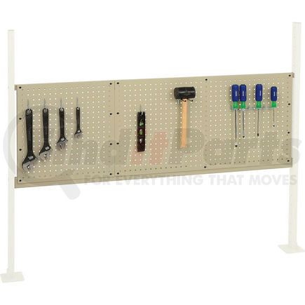 318864TN by GLOBAL INDUSTRIAL - Global Industrial&#153; Panel Kit for 60"W Workbench - 18"W and 36"W Pegboards, Mounting Rail -Tan