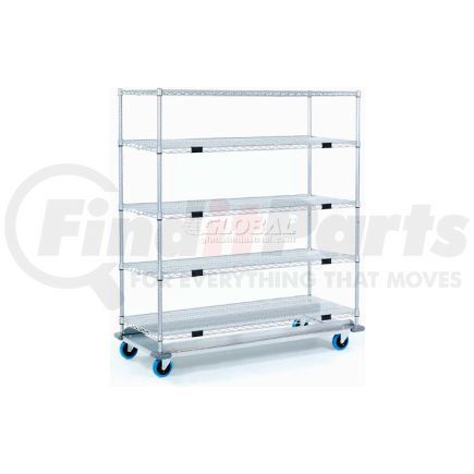 251289 by GLOBAL INDUSTRIAL - Nexel&#174; Open Sided Wire Exchange Truck 5 Wire Shelves 1000 Lb. Cap.