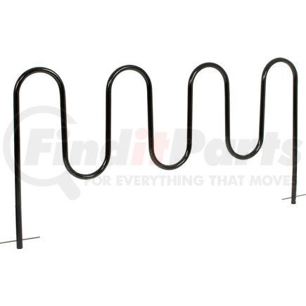 652779G by GLOBAL INDUSTRIAL - Global Industrial&#8482; 9-Bike Wave Bike Rack, Black, Below Ground Mount