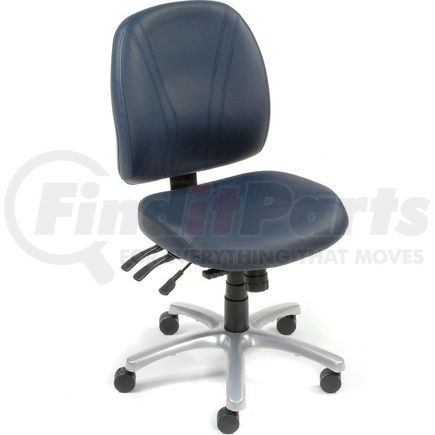 250605BL by GLOBAL INDUSTRIAL - Interion&#174; Multifunction Chair With Mid Back, Vinyl, Blue
